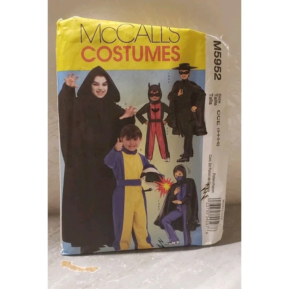 Halloween Costume Cosplay Adult And  Children,  Sewing Patterns Lot 4